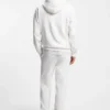 Cuffed sweatpants in cotton terry with logo print