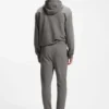 Cuffed sweatpants in cotton terry with logo print