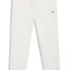 Cuffed sweatpants in cotton terry with logo print