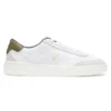 Cupsole sneakers with gold-printed logo