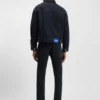 Dark-blue extra-slim-fit jeans in stretch denim