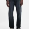 Dark-blue regular-fit jeans in stonewashed denim Dark-blue regular-fit jeans in stonewashed denim