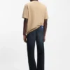 Dark-blue regular-fit jeans in stonewashed denim Dark-blue regular-fit jeans in stonewashed denim
