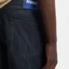 Dark-blue regular-fit jeans in stonewashed denim Dark-blue regular-fit jeans in stonewashed denim