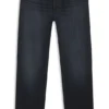 Dark-blue regular-fit jeans in stonewashed denim Dark-blue regular-fit jeans in stonewashed denim