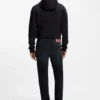 Dark-blue slim-fit jeans in stretch denim