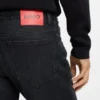 Dark-blue slim-fit jeans in stretch denim