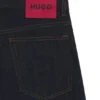Dark-blue slim-fit jeans in stretch denim
