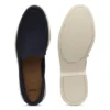 Debossed-logo loafers in suede