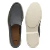 Debossed-logo loafers in suede