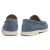 Debossed-logo loafers in suede