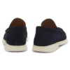 Debossed-logo loafers in suede