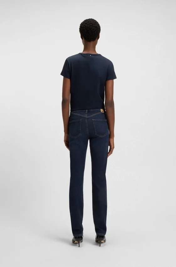 Deep-blue slim-fit jeans in stretch denim Deep-blue slim-fit jeans in stretch denim