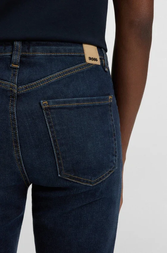 Deep-blue slim-fit jeans in stretch denim Deep-blue slim-fit jeans in stretch denim