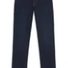 Deep-blue slim-fit jeans in stretch denim Deep-blue slim-fit jeans in stretch denim