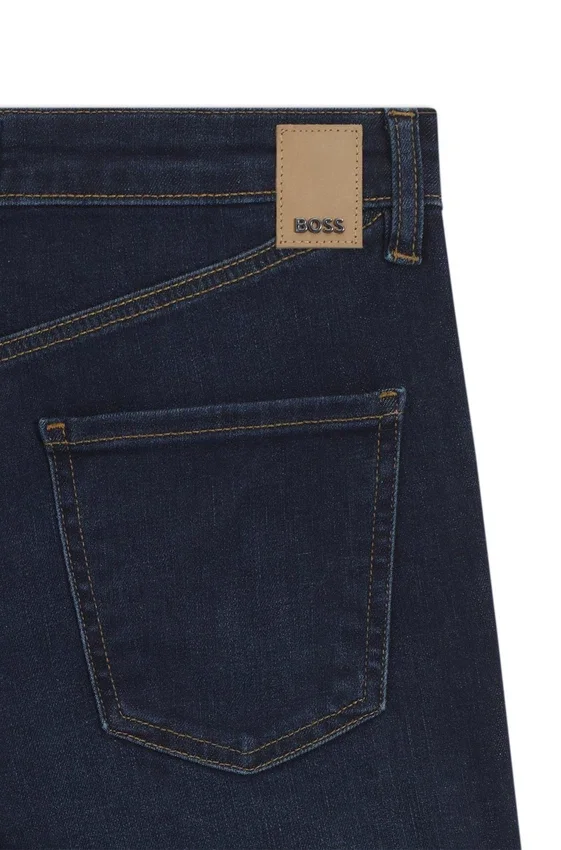Deep-blue slim-fit jeans in stretch denim Deep-blue slim-fit jeans in stretch denim