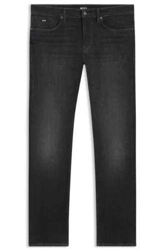 Delaware black slim-fit jeans in stretch denim