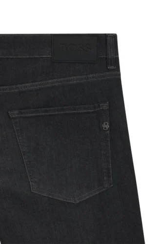 Delaware black slim-fit jeans in stretch denim