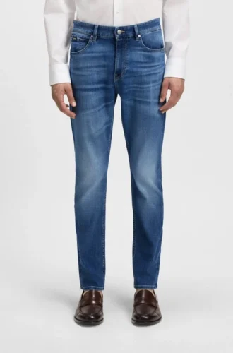 Delaware blue slim-fit jeans in comfort-stretch denim