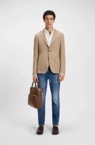 Delaware blue slim-fit jeans in comfort-stretch denim
