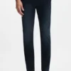 Delaware blue slim-fit jeans in knitted denim