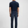 Delaware blue slim-fit jeans in knitted denim