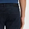 Delaware blue slim-fit jeans in knitted denim