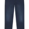 Delaware blue slim-fit jeans in knitted denim