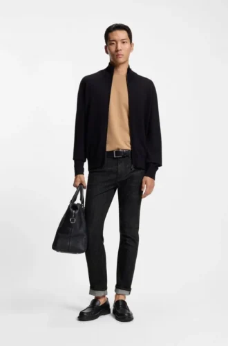 Delaware blue slim-fit jeans in wrinkle-resistant denim Delaware blue slim-fit jeans in wrinkle-resistant denim