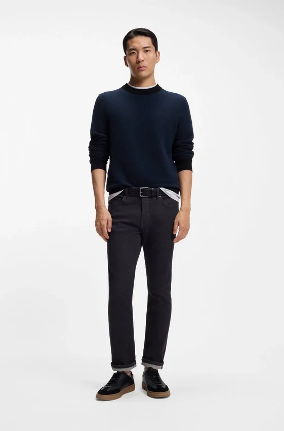 Delaware dark-blue slim-fit jeans in soft-motion denim Delaware dark-blue slim-fit jeans in soft-motion denim