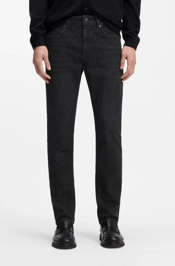 Delaware grey slim-fit jeans in wrinkle-resistant denim Delaware grey slim-fit jeans in wrinkle-resistant denim