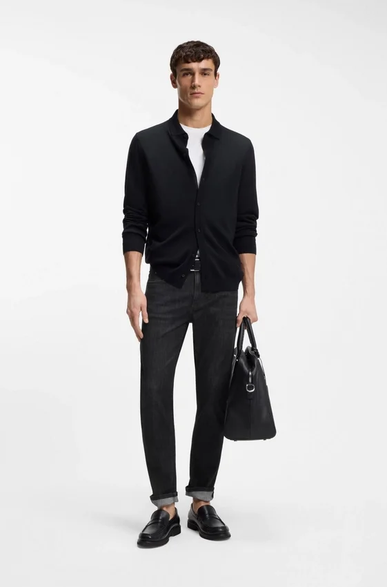 Delaware grey slim-fit jeans in wrinkle-resistant denim Delaware grey slim-fit jeans in wrinkle-resistant denim