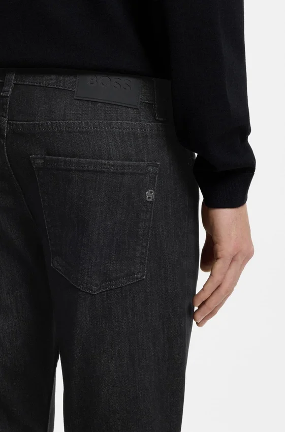 Delaware grey slim-fit jeans in wrinkle-resistant denim Delaware grey slim-fit jeans in wrinkle-resistant denim