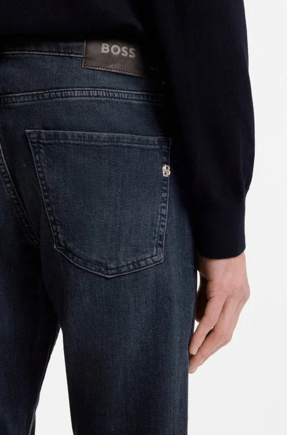 Delaware slim-fit jeans in blue mechanical-stretch denim Delaware slim-fit jeans in blue mechanical-stretch denim