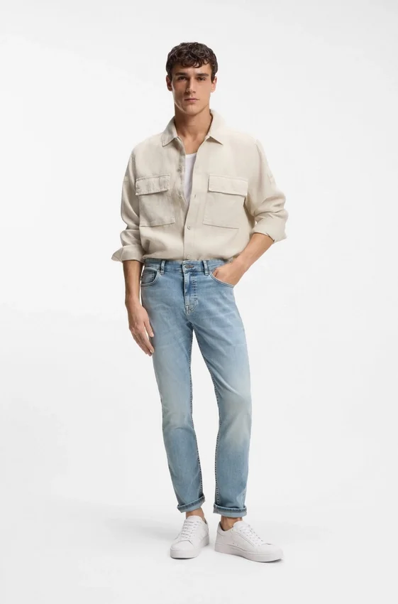 Delaware slim-fit jeans in blue soft-motion denim Delaware slim-fit jeans in blue soft-motion denim
