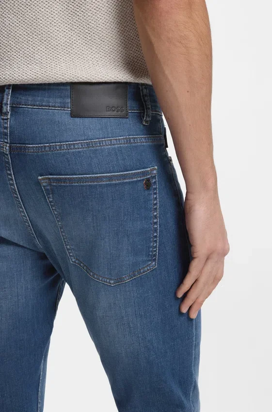 Delaware slim-fit jeans in blue soft-motion denim Delaware slim-fit jeans in blue soft-motion denim