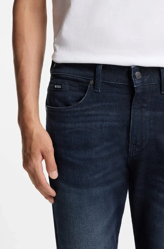 Delaware slim-fit jeans in dark-blue stretch denim Delaware slim-fit jeans in dark-blue stretch denim