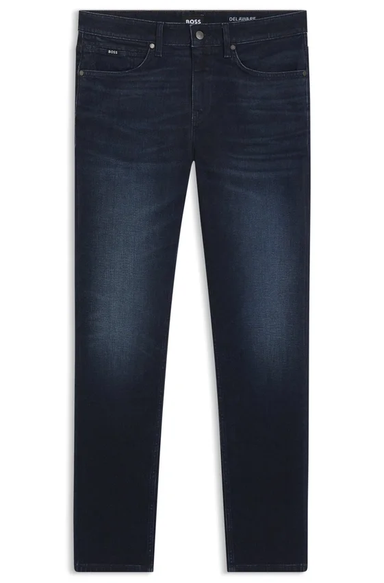 Delaware slim-fit jeans in dark-blue stretch denim Delaware slim-fit jeans in dark-blue stretch denim