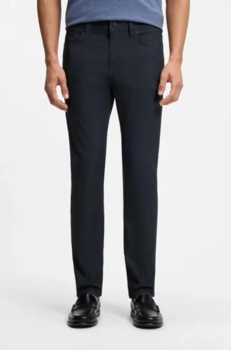 Delaware slim-fit trousers in a cotton blend