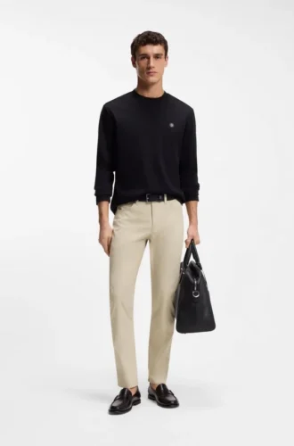 Delaware slim-fit trousers in a cotton blend