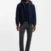 Delaware slim-fit trousers in brushed stretch twill