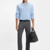 Delaware slim-fit trousers in brushed stretch twill