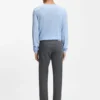 Delaware slim-fit trousers in brushed stretch twill