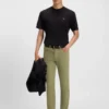 Delaware slim-fit trousers in cotton-blend twill