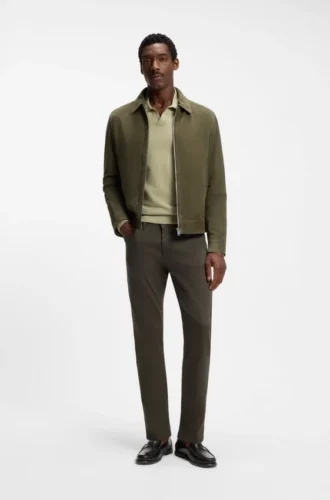 Delaware slim-fit trousers in fade-resistant twill