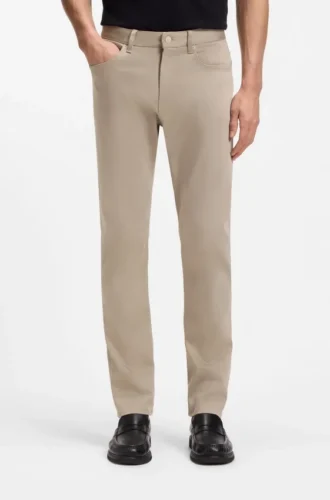 Delaware slim-fit trousers in fade-resistant twill