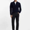 Delaware slim-fit trousers in fade-resistant twill