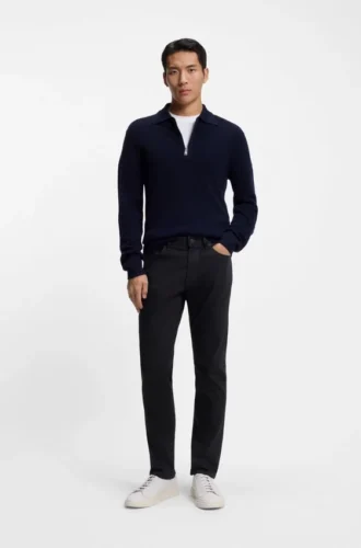 Delaware slim-fit trousers in fade-resistant twill