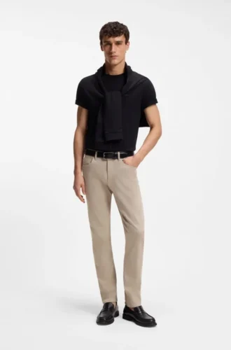 Delaware slim-fit trousers in fade-resistant twill