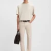 Delaware slim-fit trousers in patterned stretch cotton Delaware slim-fit trousers in patterned stretch cotton